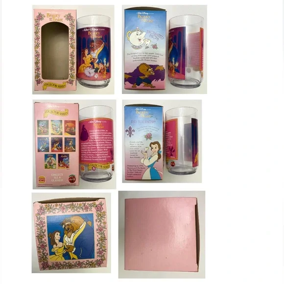 Vintage 1994 set of 4 Disney Classic plastic cups from Burger King - Picture 4 of 5